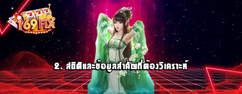 2. สถิติและข้อมูลสำคัญที่ต้องวิเคราะห์